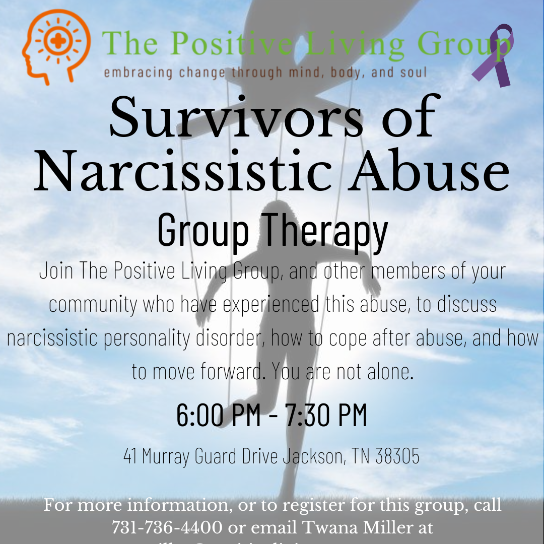 Survivors of Narcissistic Abuse Group Therapy flyer