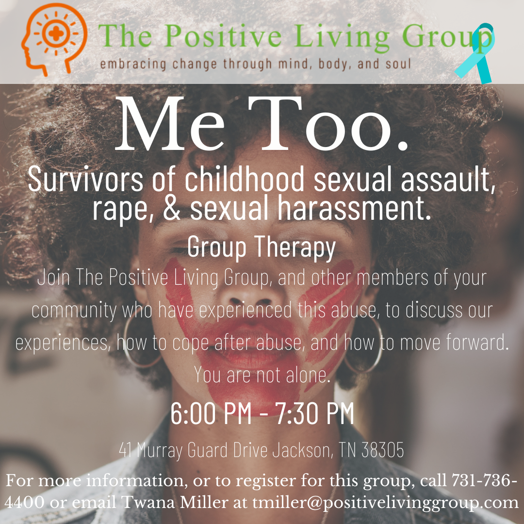 Survivors of chilhoood sexual assault, rape, & sexual harassment flyer