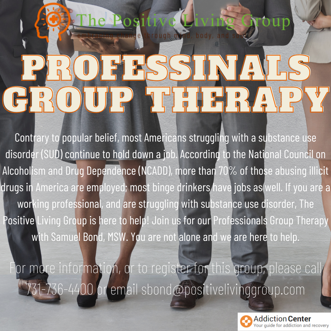 Professionals Group Therapy flyer